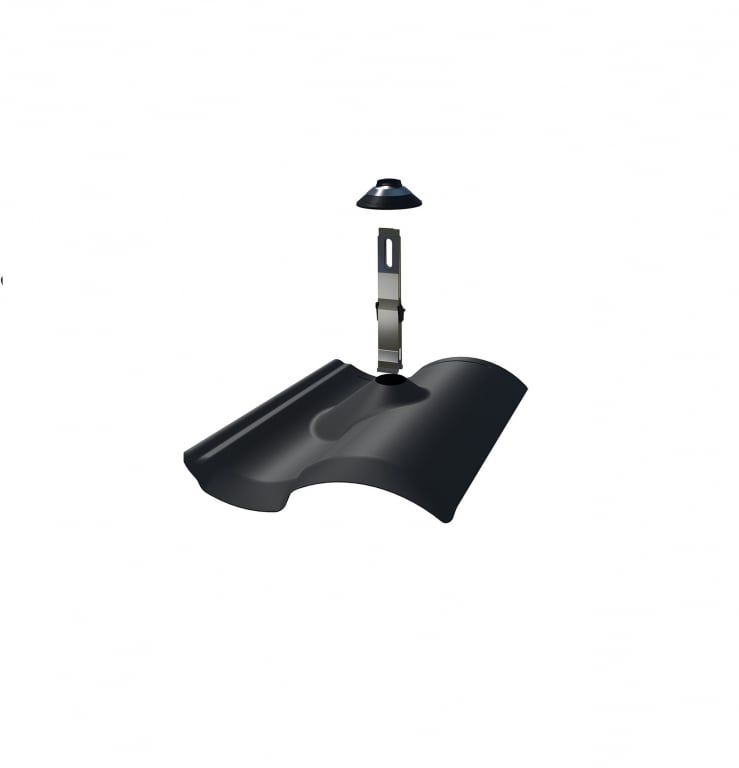 Pegasus S-Tile Scissor Mount Flashing Kit - Black — image 1