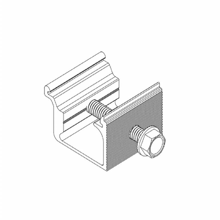 Unirac StrongHold Rail Clamp Mill (Priced as pack of 1 ea) — image 1