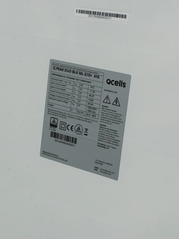 Hanwha Q Cells Q.Peak 410W 132 Mono Cell Solar Panel — image 3