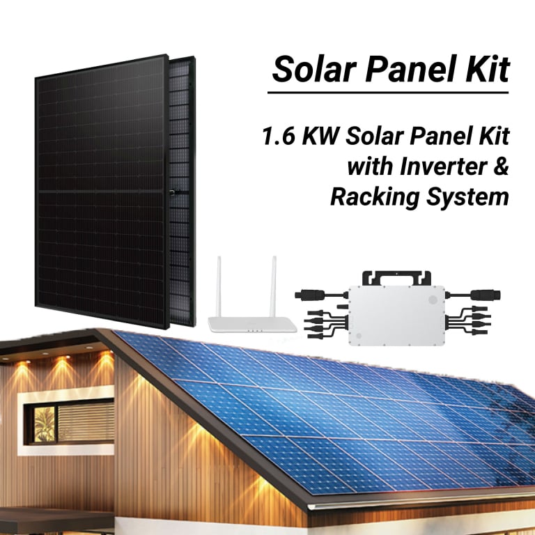1.6kW Solar DIY Grid Tie Kit with Microinverter&racking — image 1