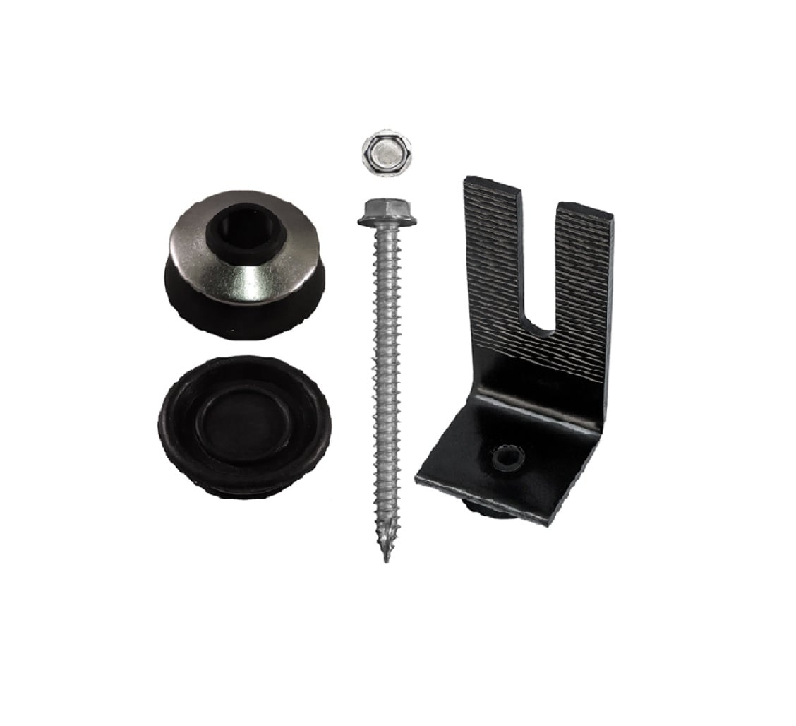 QuickBOLT Metal Roof Kit w/Black Split Foot (20 Units Pack Price)