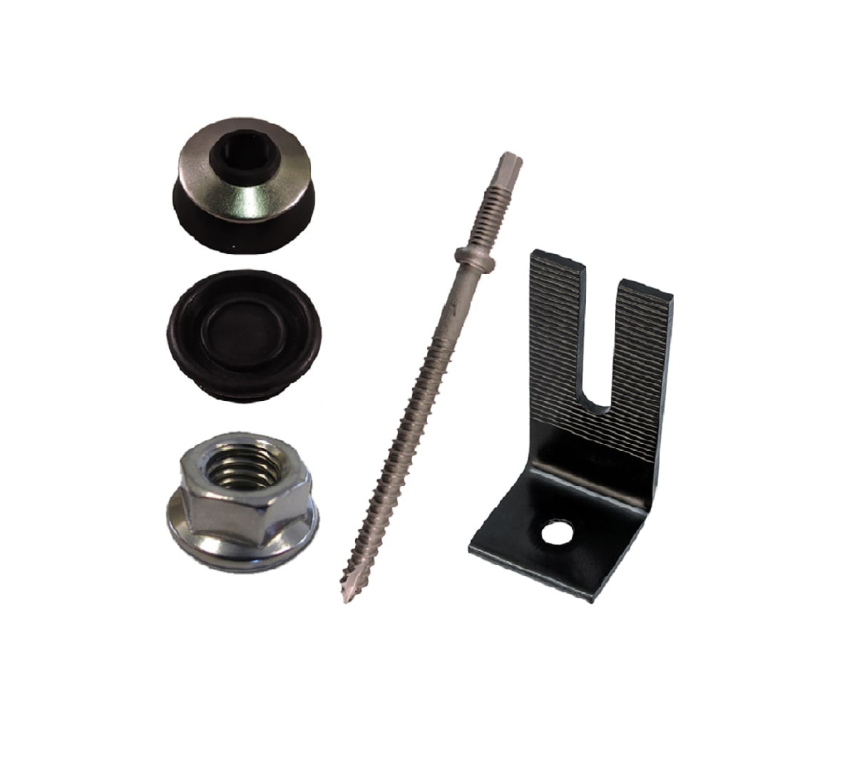 QuickBOLT Black Split Top Umbrella Washer (25 Units Pack Price)