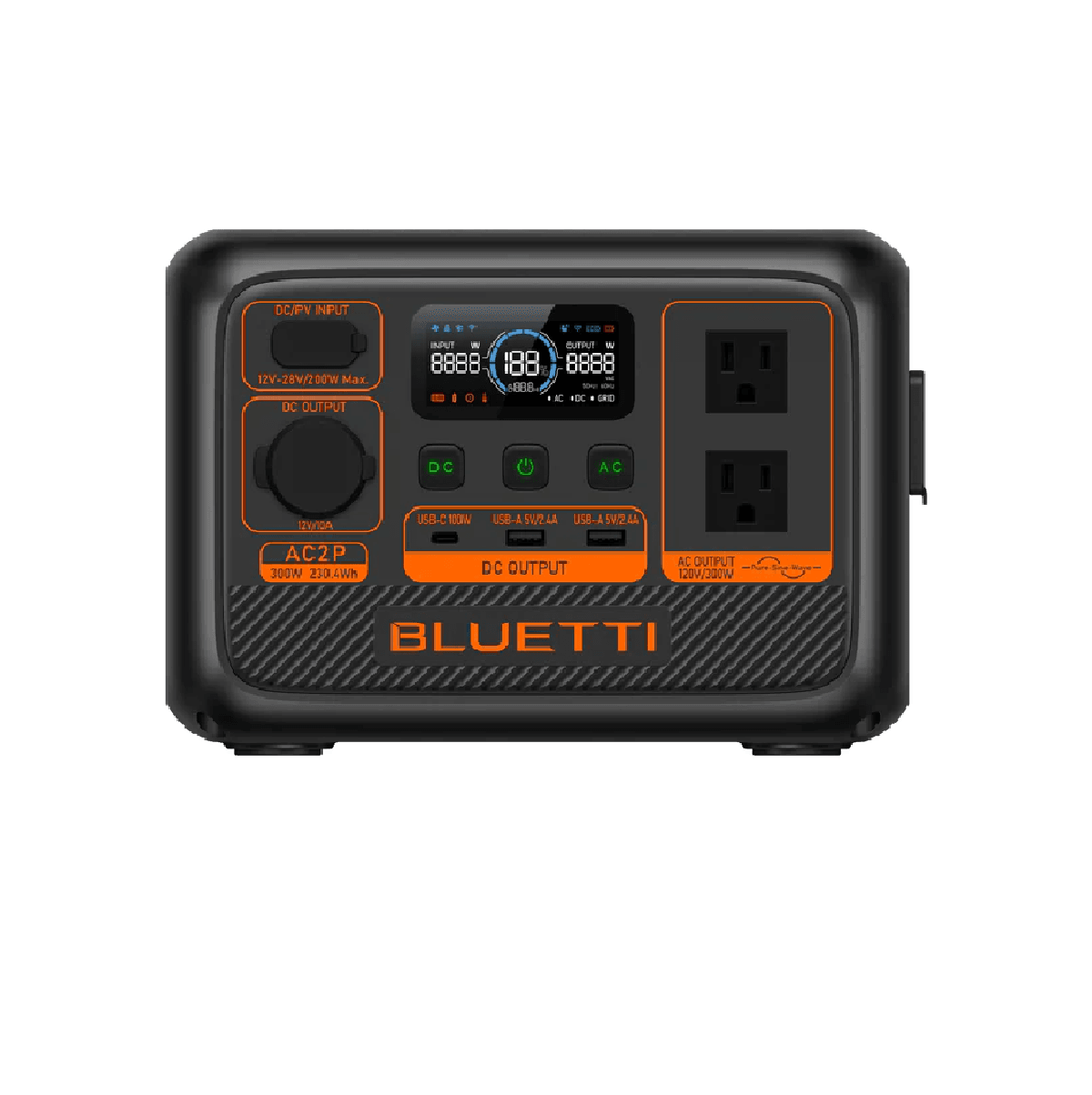 BLUETTI AC2P 300W 230.4Wh Portable Power Station