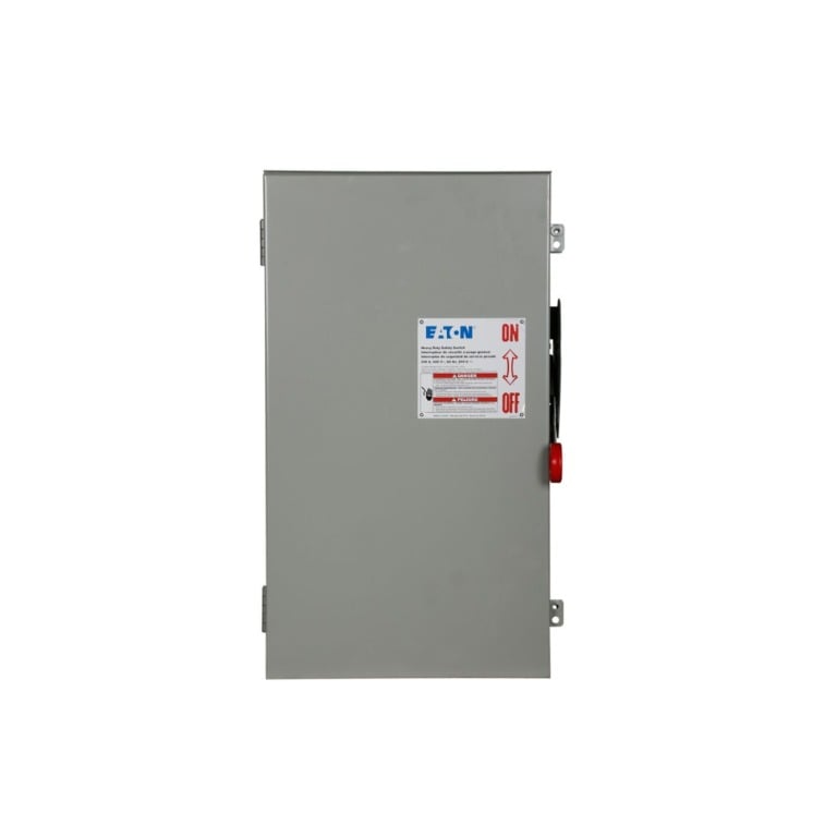 Eaton Heavy Duty 200A/600V 3-Ph Fusible Safety Switch- Outdoor
