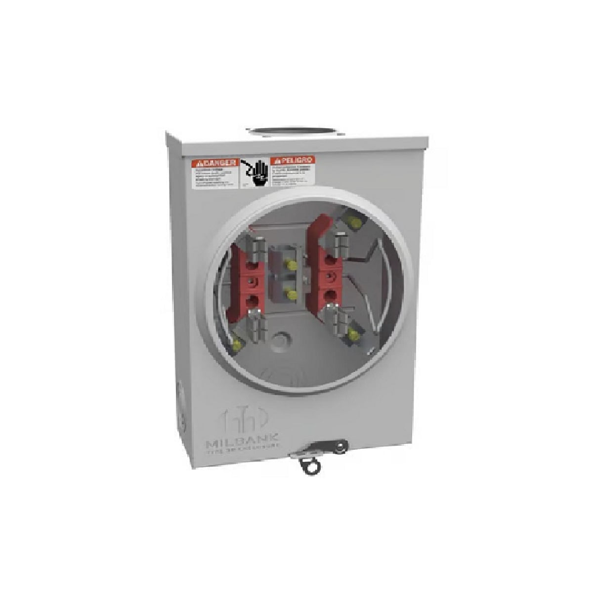 Milbank Ringless 125A Meter Socket with Horn Bypass- 1Ph 4T
