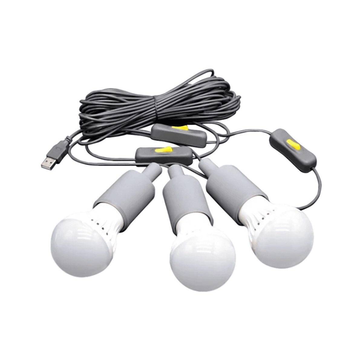 Lion Energy 3 LED Bulb String Lights with 15' Cables