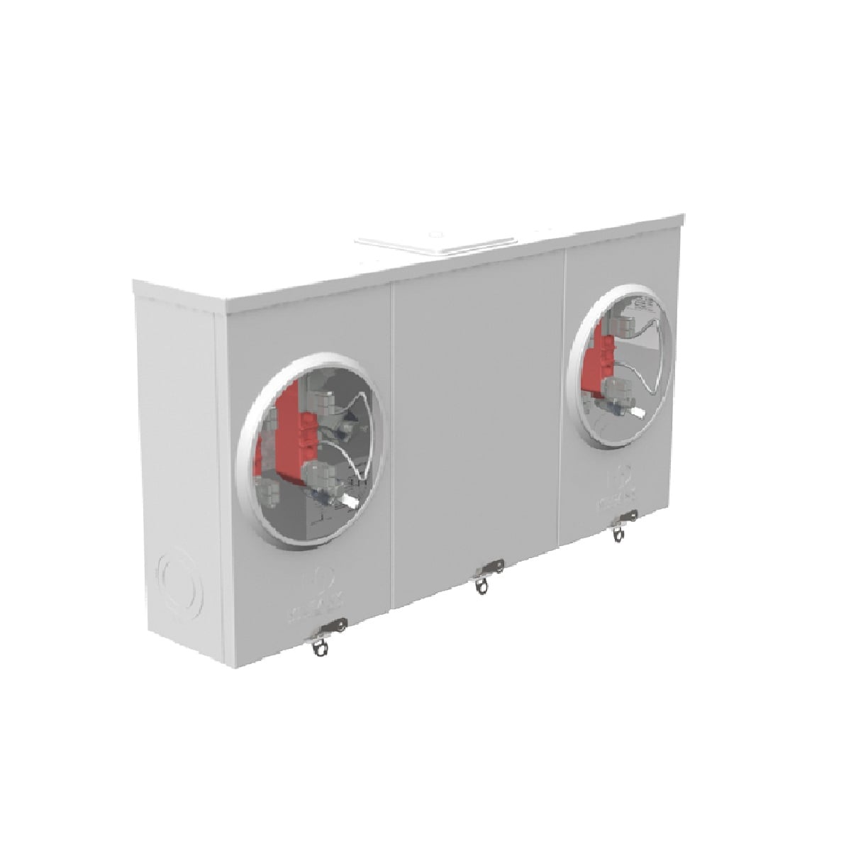 Milbank Ringless 200A Meter Socket with Horn Bypass - 1Ph 4T 2P