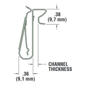 UNIRAC HEYCO SUNRUNNER 4-2U 2 Wire Management Clip