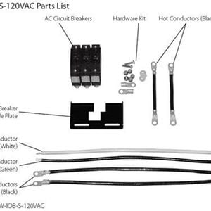 OutBack Power 120VAC 60 Amp Single Inverter Bypass Kit Image