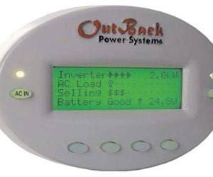 OutBack Power Gray Oval Housing with RS232 serial port Image