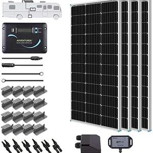 Renogy 400 Watt 12 Volt Solar RV Kit w/ 30Amp Charge Controller