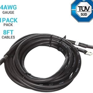 Renogy Battery to Charge Controller 8FT 4AWG Tray Cable Image