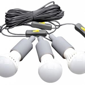 Lion Energy 3 LED Bulb String Lights with 15' Cables Image