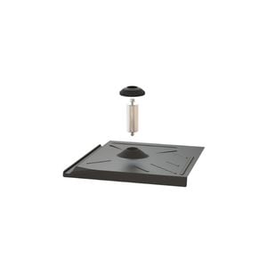 Pegasus Solar Flat Tile Flashing W/ Post EPDM Boot - Black Image