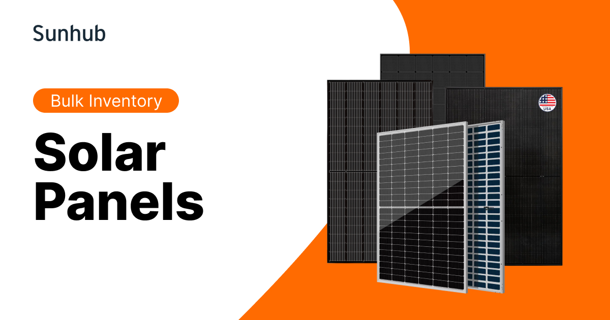 Wholesale Solar Panels | Bulk Pricing, Negotiable Terms | Sunhub Trader ...