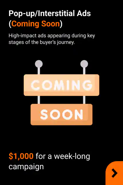 Pop-up/Interstitial Ads (Coming Soon)