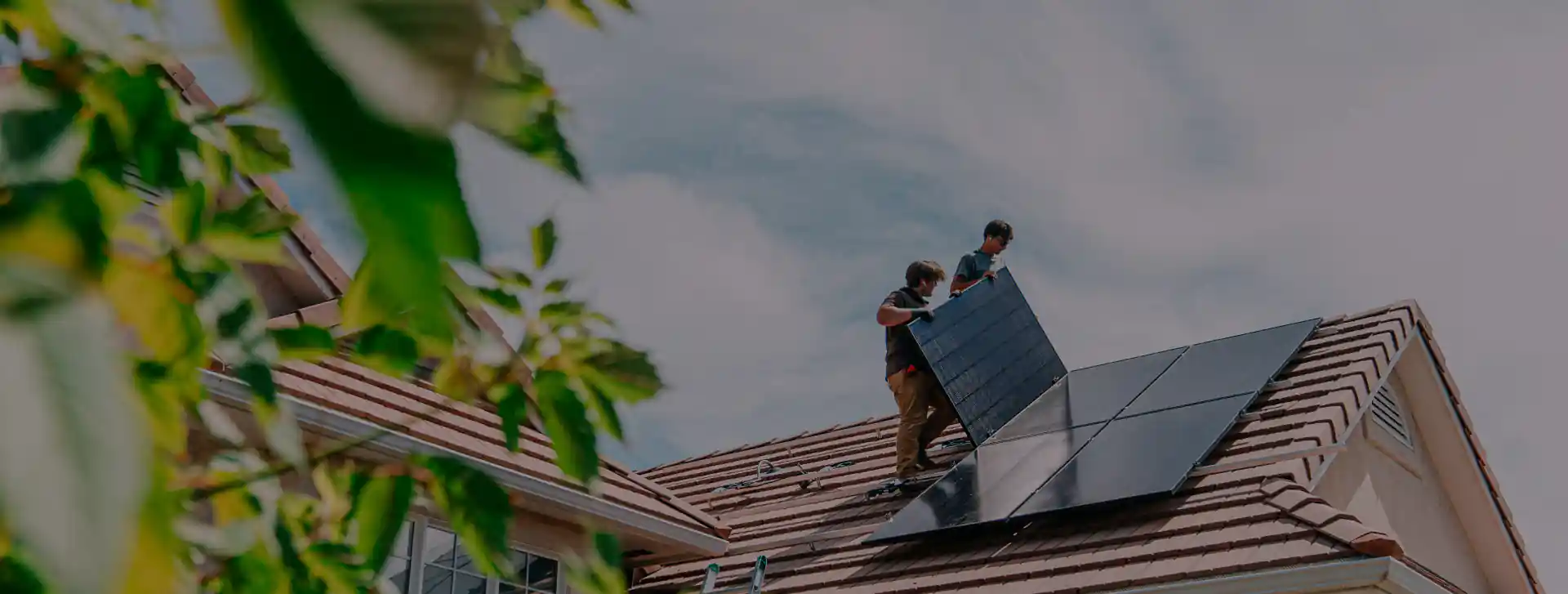 installers working on roof