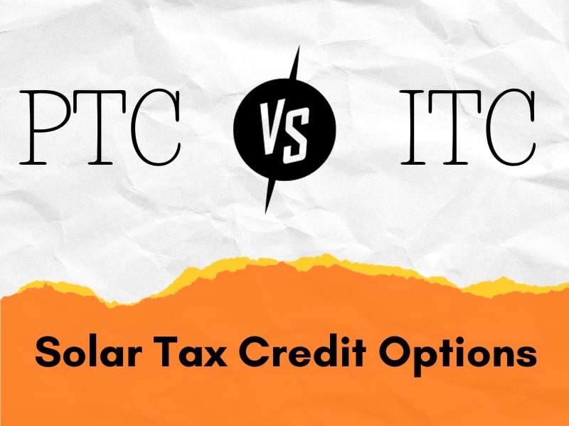 Tax Credit (ITC) Compares with the Production Tax Credit (PTC)