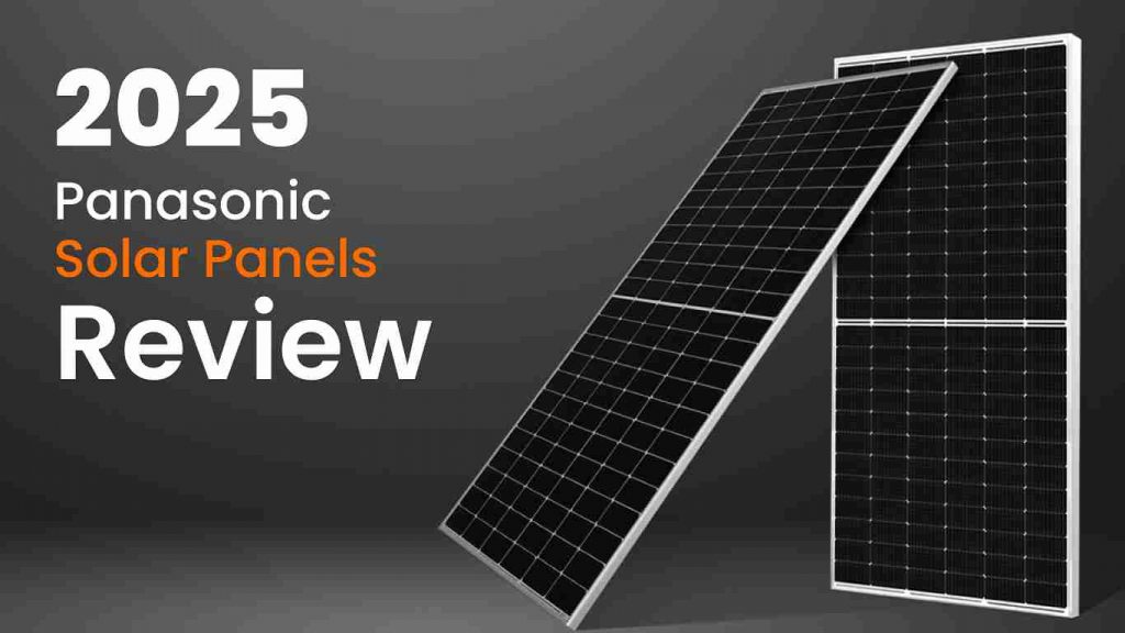 Panasonic solar panels installed on a residential roof in 2025