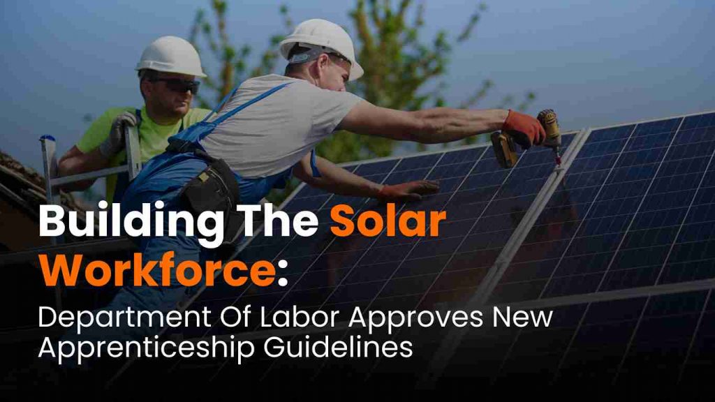 Apprentices learning solar panel installation: Solar apprenticeship programs training new workers in clean energy careers.