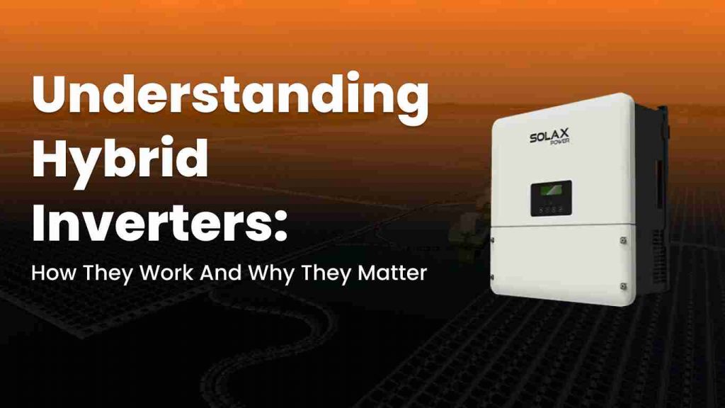 Hybrid Inverter Diagram – Solar, Battery, and Grid Power Flow in a Smart Energy System