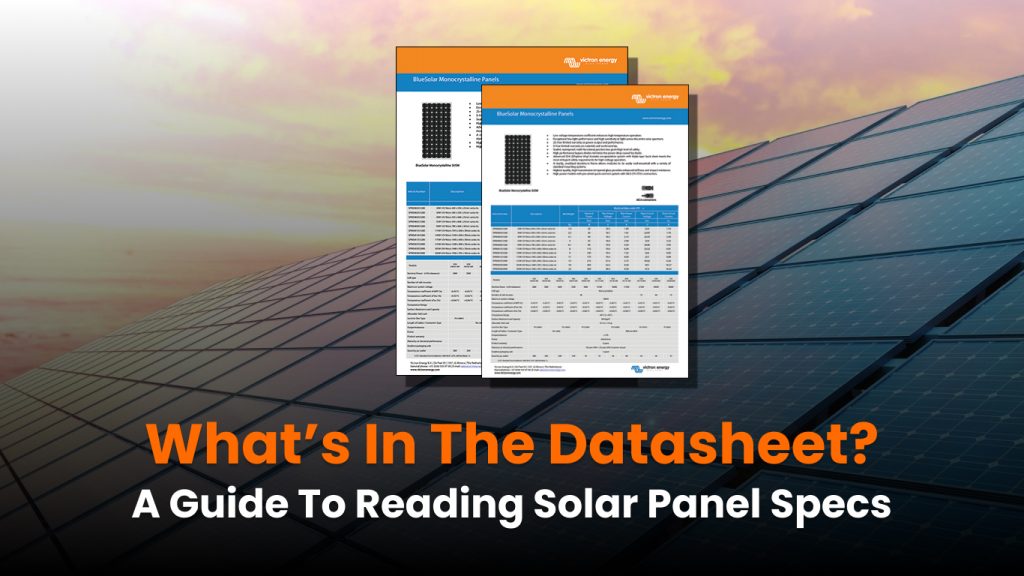 Solar Panel Datasheet Example – Guide to Understanding VOC, ISC, Efficiency, and Wattage for Informed Buying Decisions