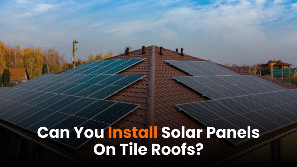 solar panels on tile roofs