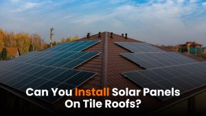 solar panels on tile roofs