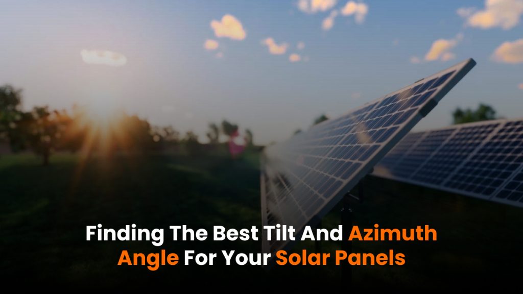 Solar panels mounted at an optimal tilt angle on a sloped roof
