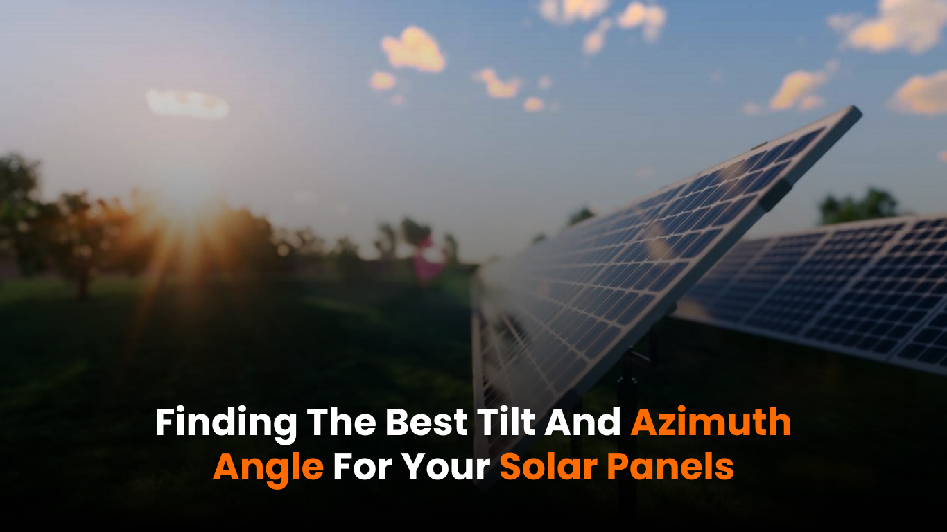 Solar panels mounted at an optimal tilt angle on a sloped roof