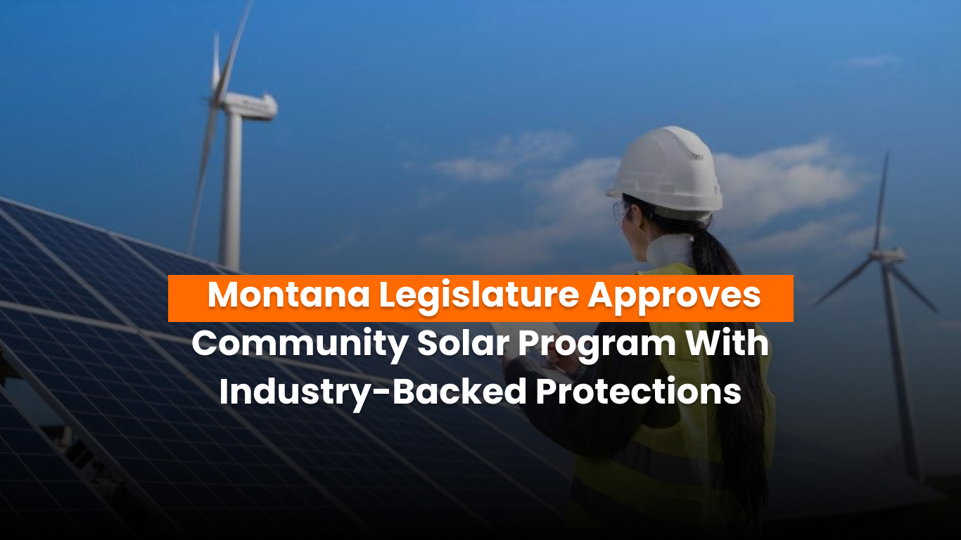Community solar program launch in Montana with solar farm