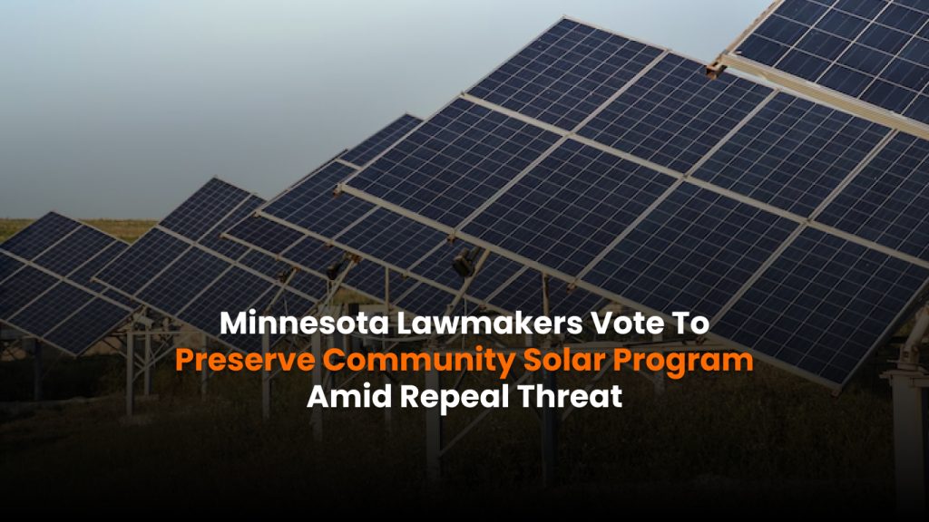 Community Solar program preserved by Minnesota lawmakers