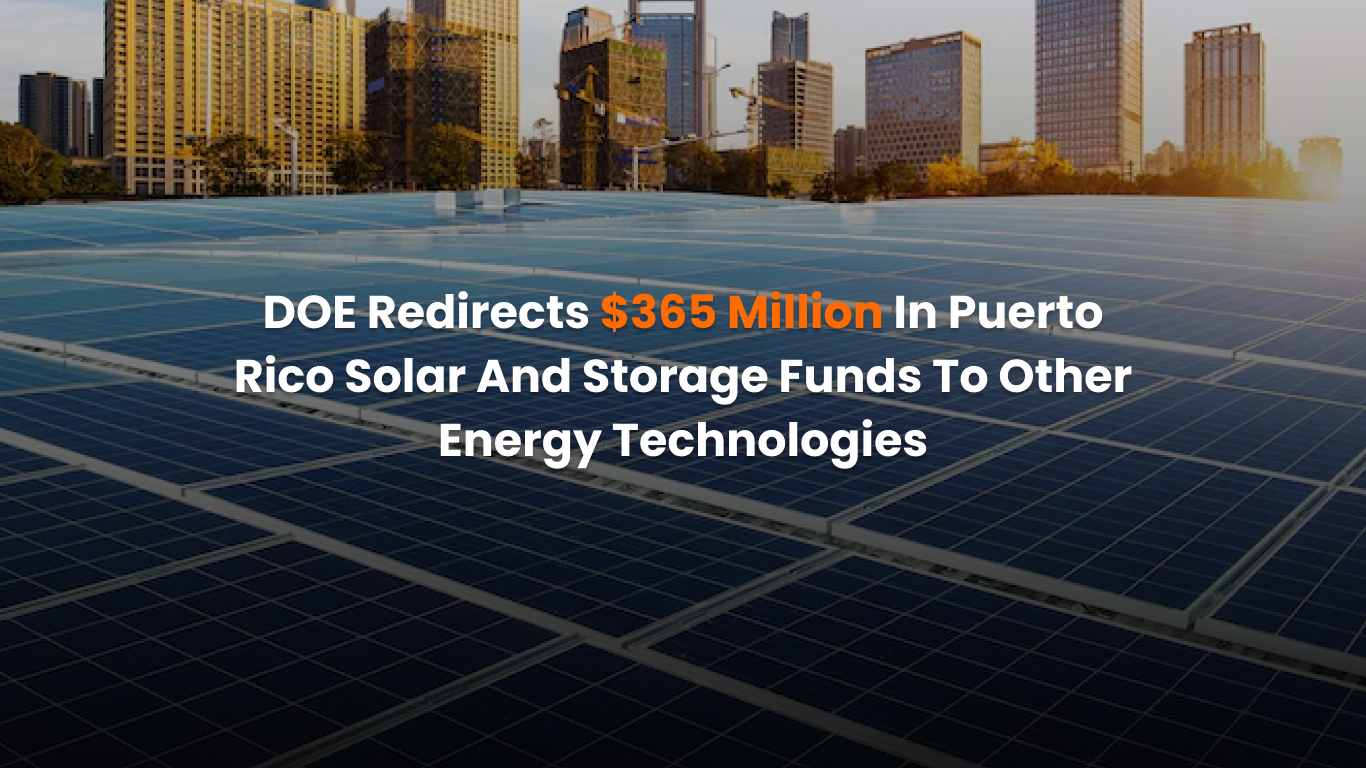 Puerto Rico solar funding shift announced by DOE officials
