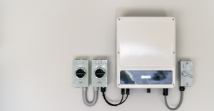 Solar and power inverter connected to residential solar energy system